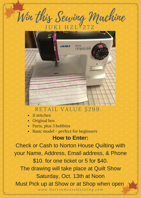 Win this Sewing Machine! (no joke)