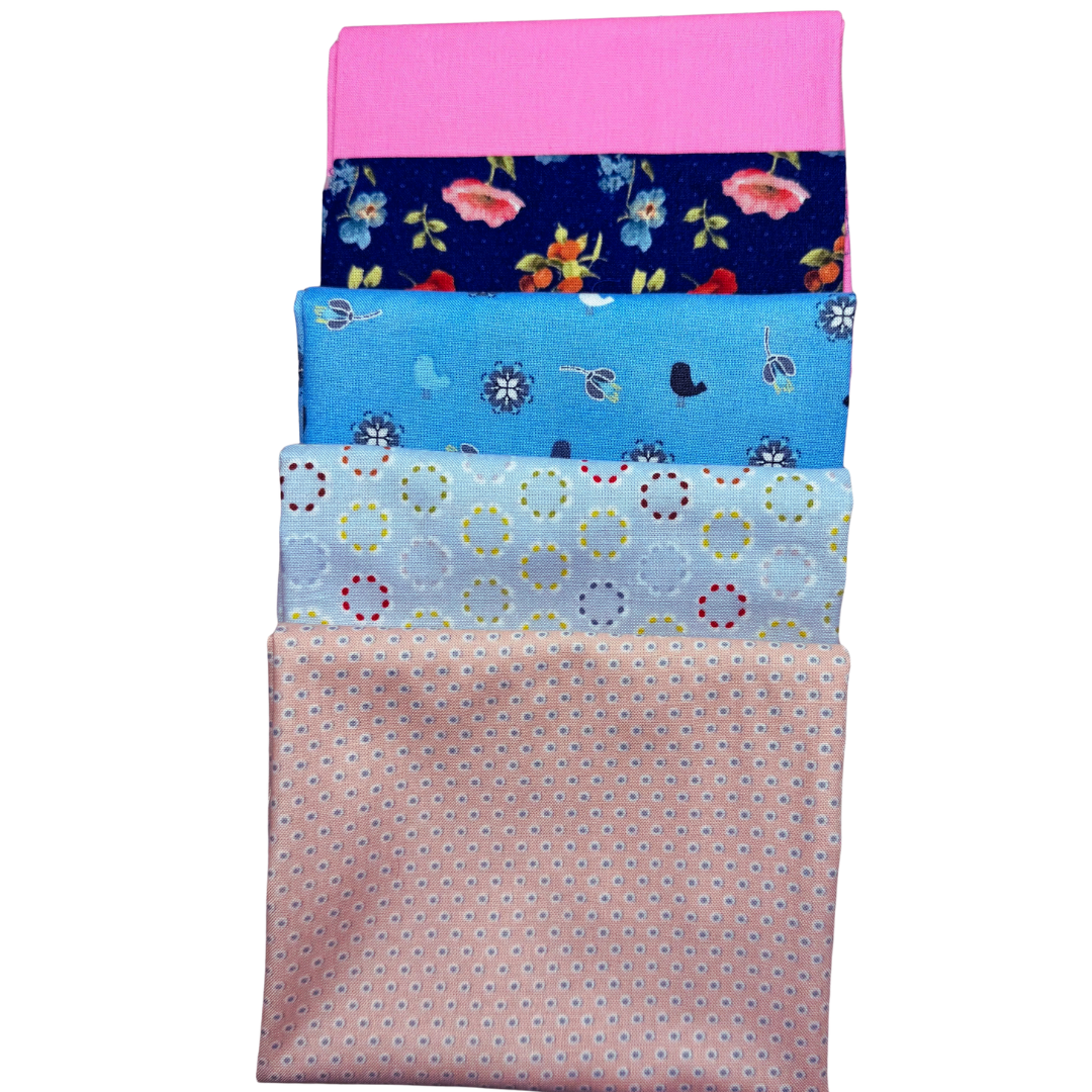 In the Garden Cottage Garden – 5 Coordinating Fat Quarters