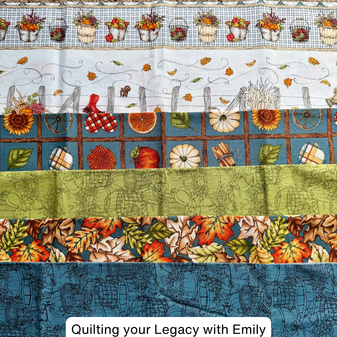 🍂 Autumn Three – 5 Fat Quarter Bundle