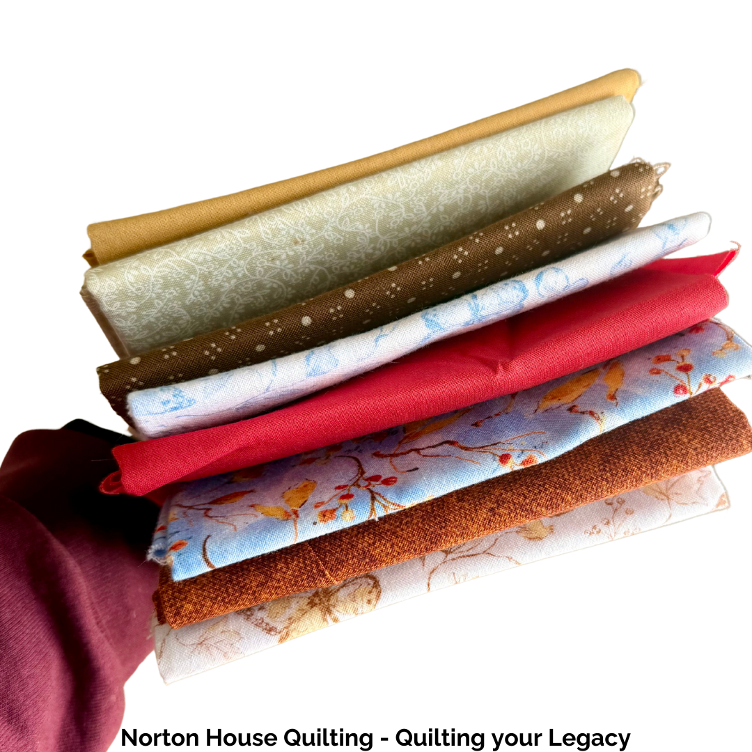 💥 Rust Woods – 8 Fat Quarter Bundle (Earthy Tones & Woodland Vibes)