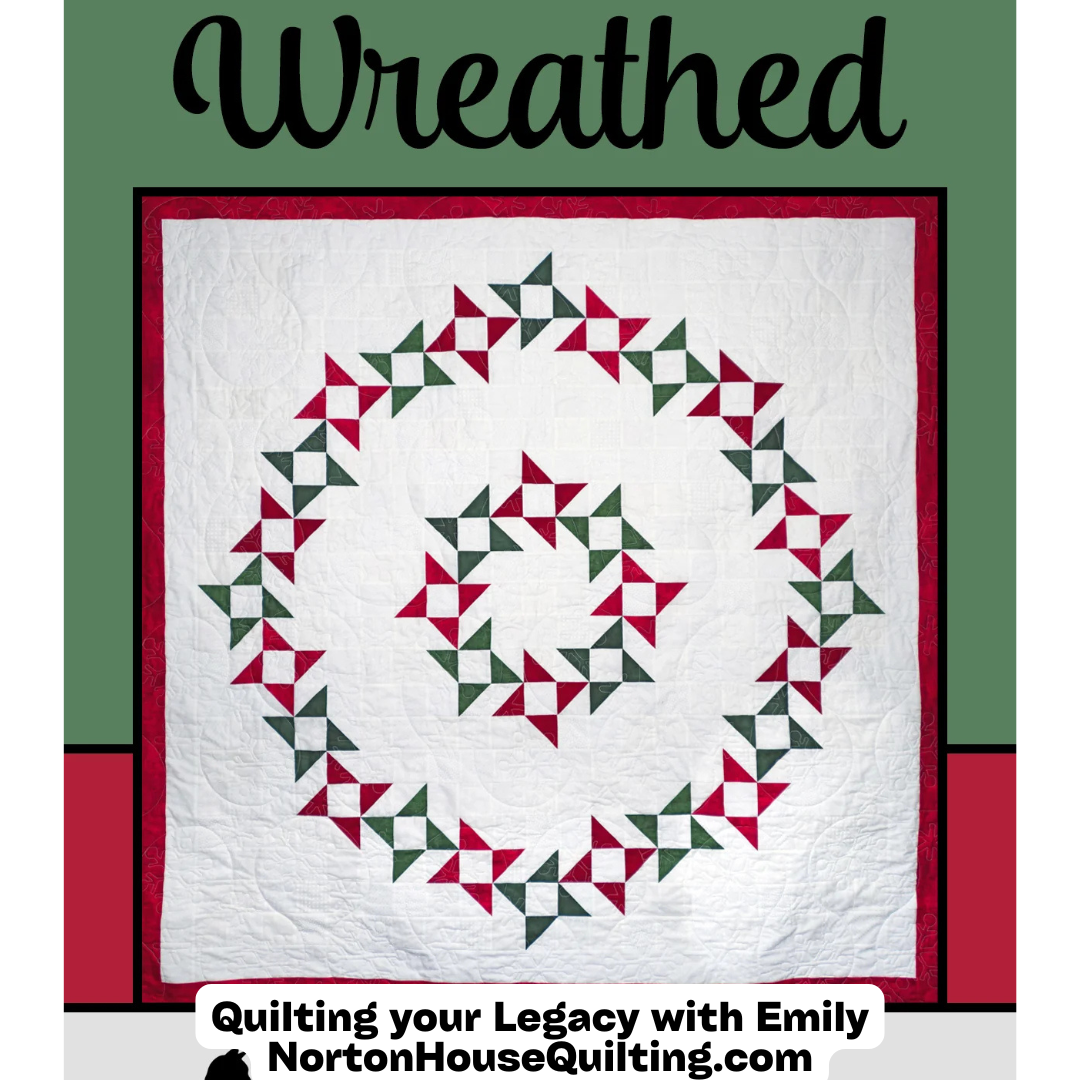 DIGITAL - Wreathed Quilt Pattern - Villa Rosa Designs