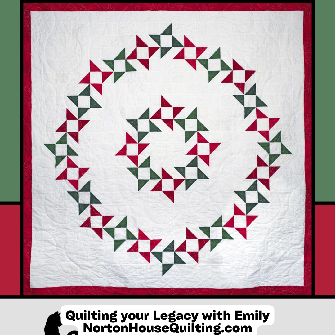 DIGITAL - Wreathed Quilt Pattern - Villa Rosa Designs