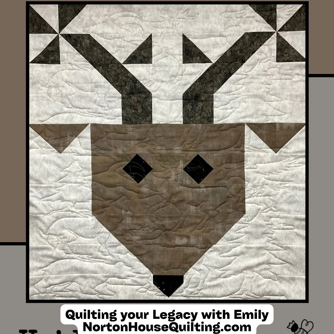 Chili the Reindeer Quilt — Digital Quilt Pattern (PDF Download) ✂️