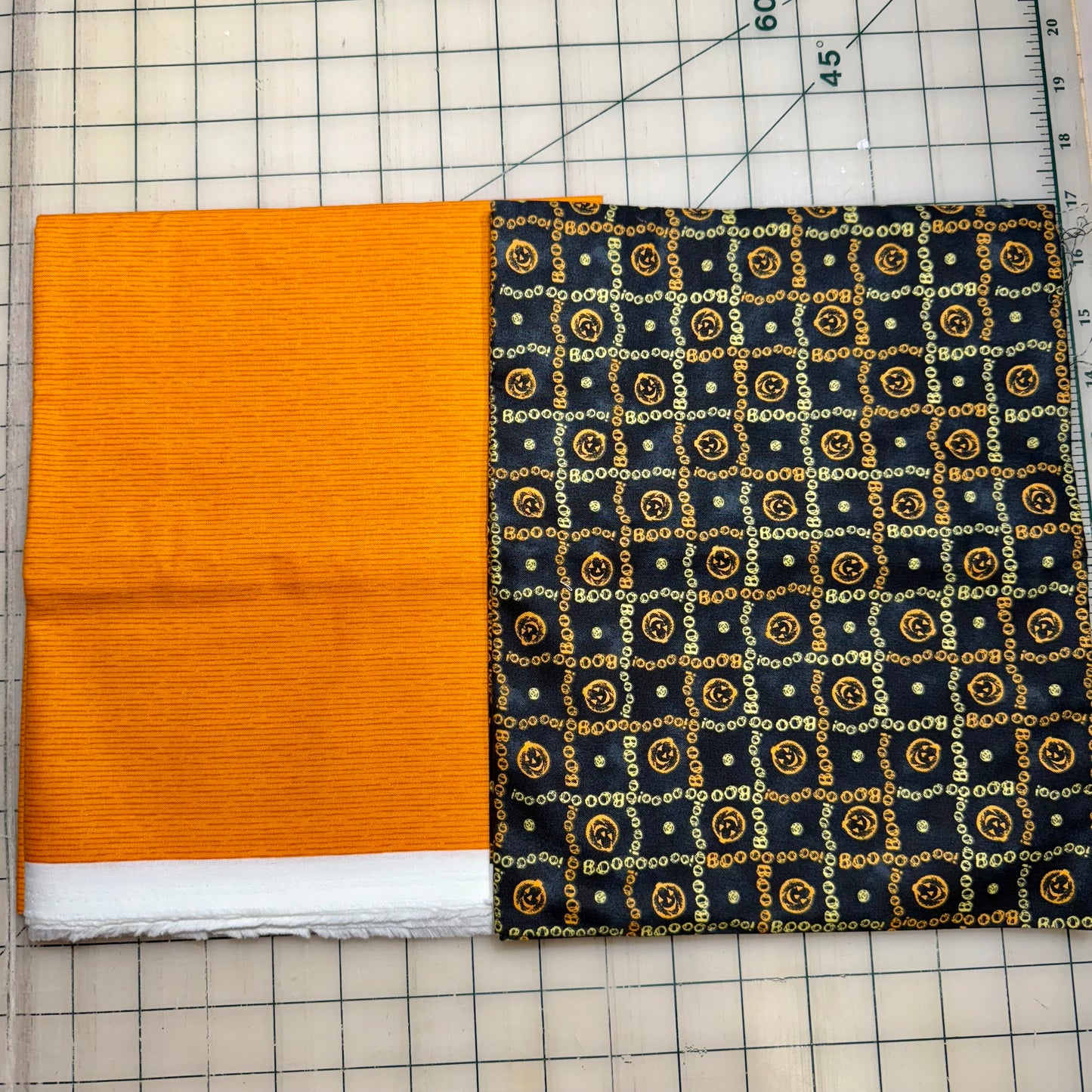 🌻 Orange Pumpkin Black – Dynamic Duo 2 - 1-yard Cuts