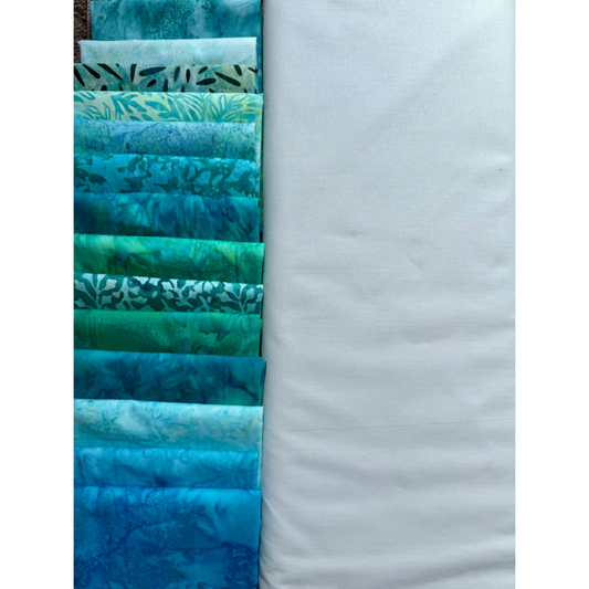 Coastal Blues Farmhouse Quilt - Kit