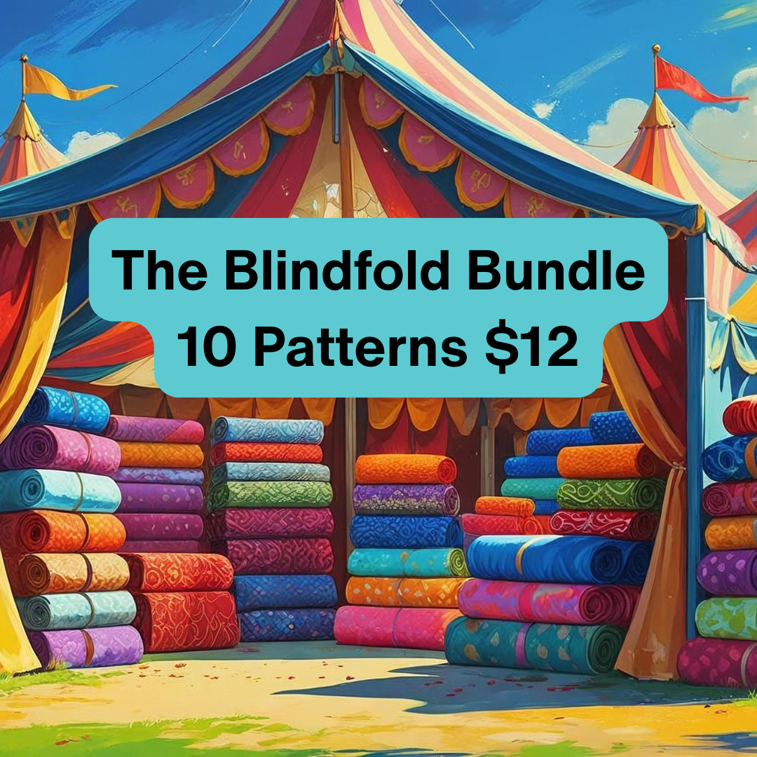 🎪🎁 Blindfold Bundle – 10 Surprise Patterns for $12 – The Blindfold Bundles