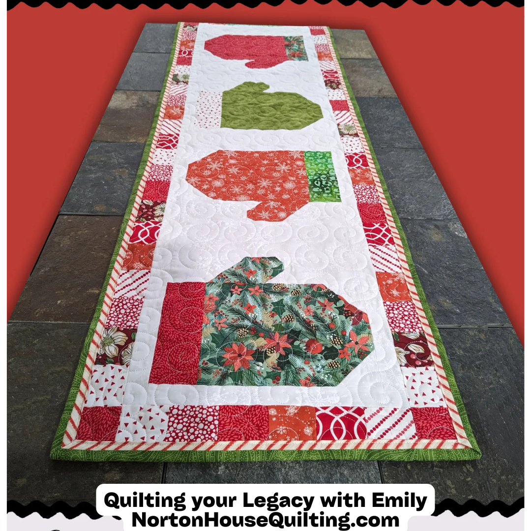 Color Mittens Table Topper — Digital Quilt Pattern (PDF Download) ✂️