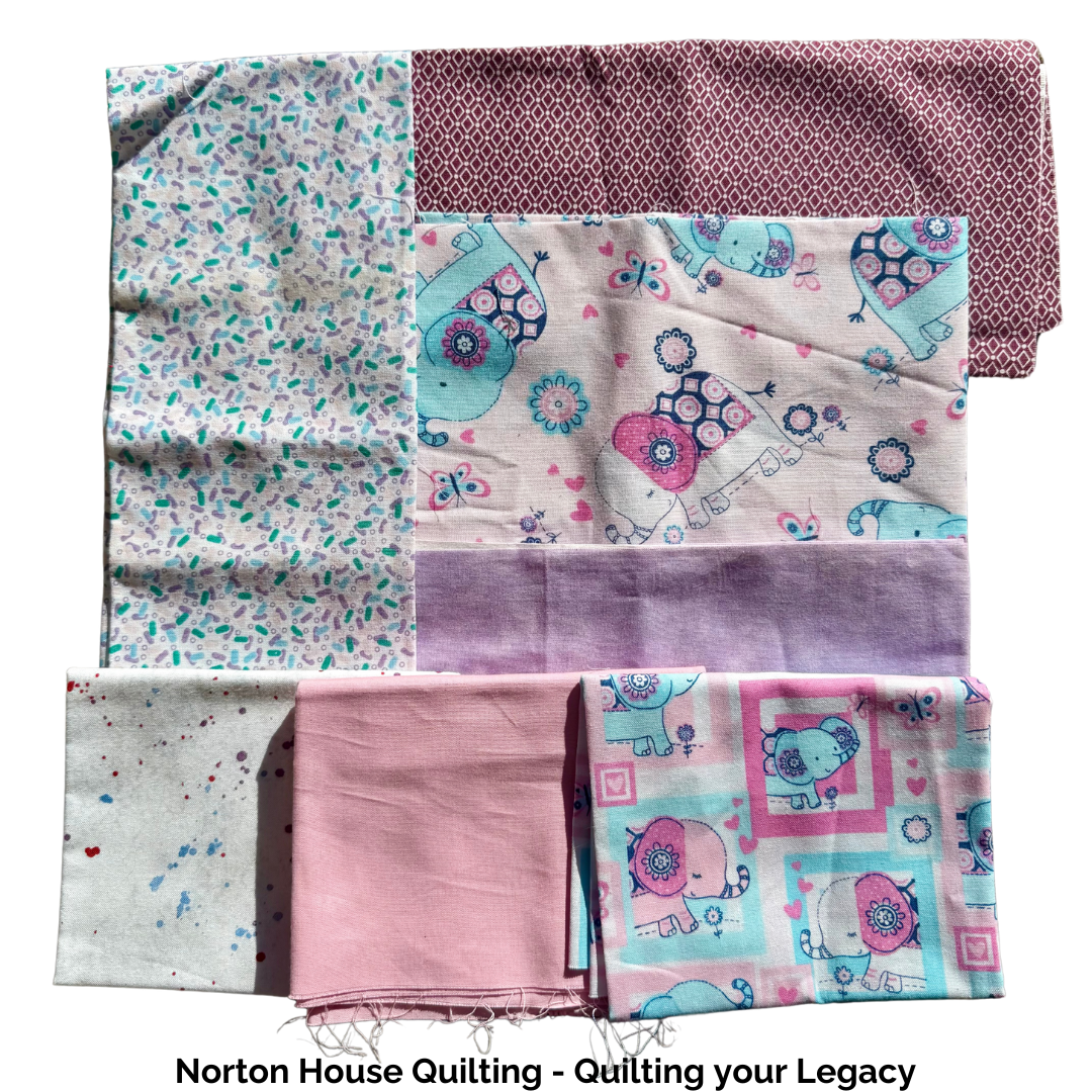 💥🐘 Elephant Parade – 7 Fat Quarter Bundle (Playful Prints & Coordinating Colors)