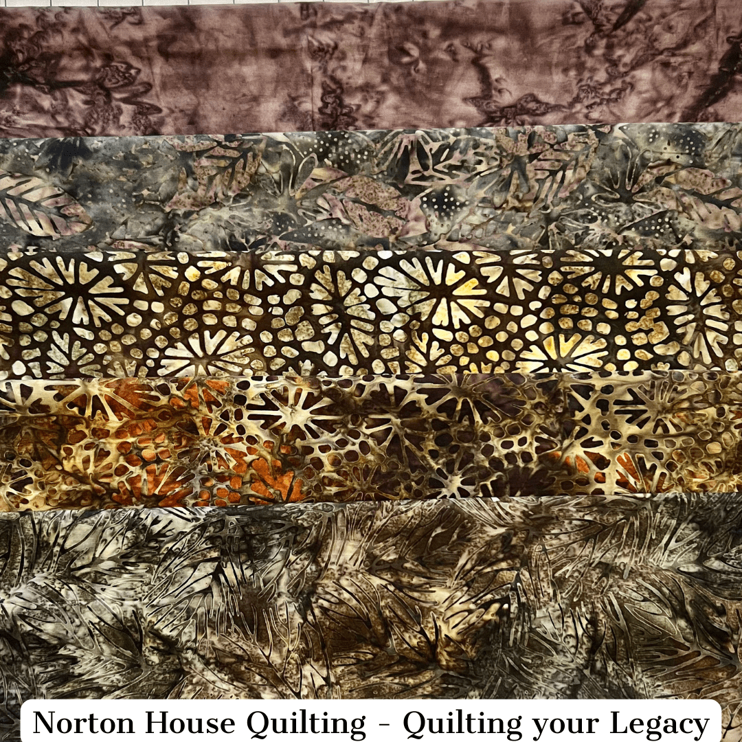 💥🤎 Mocha Batik – 5 Fat Quarter Bundle (Brown Bali Batiks)
