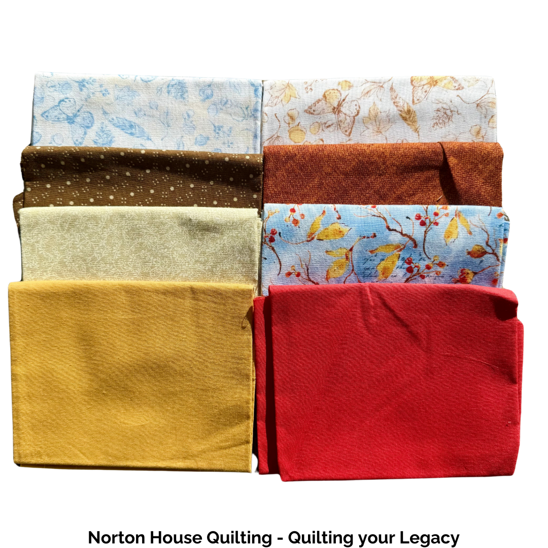 💥 Rust Woods – 8 Fat Quarter Bundle (Earthy Tones & Woodland Vibes)