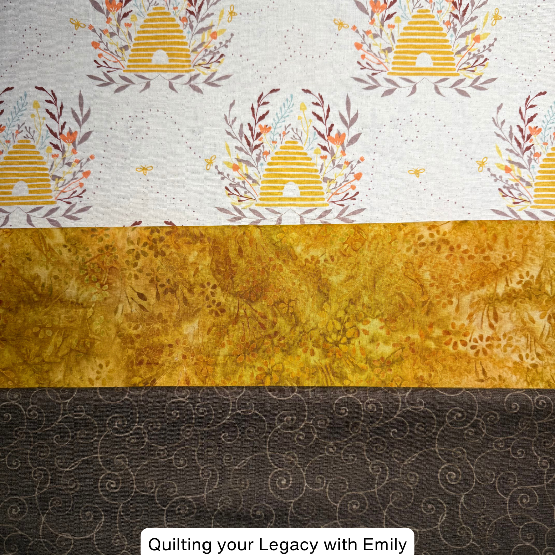 💥🌟 Honeycombs in Gold – Tonal 1-Yard Bundle (3 Yards Total)