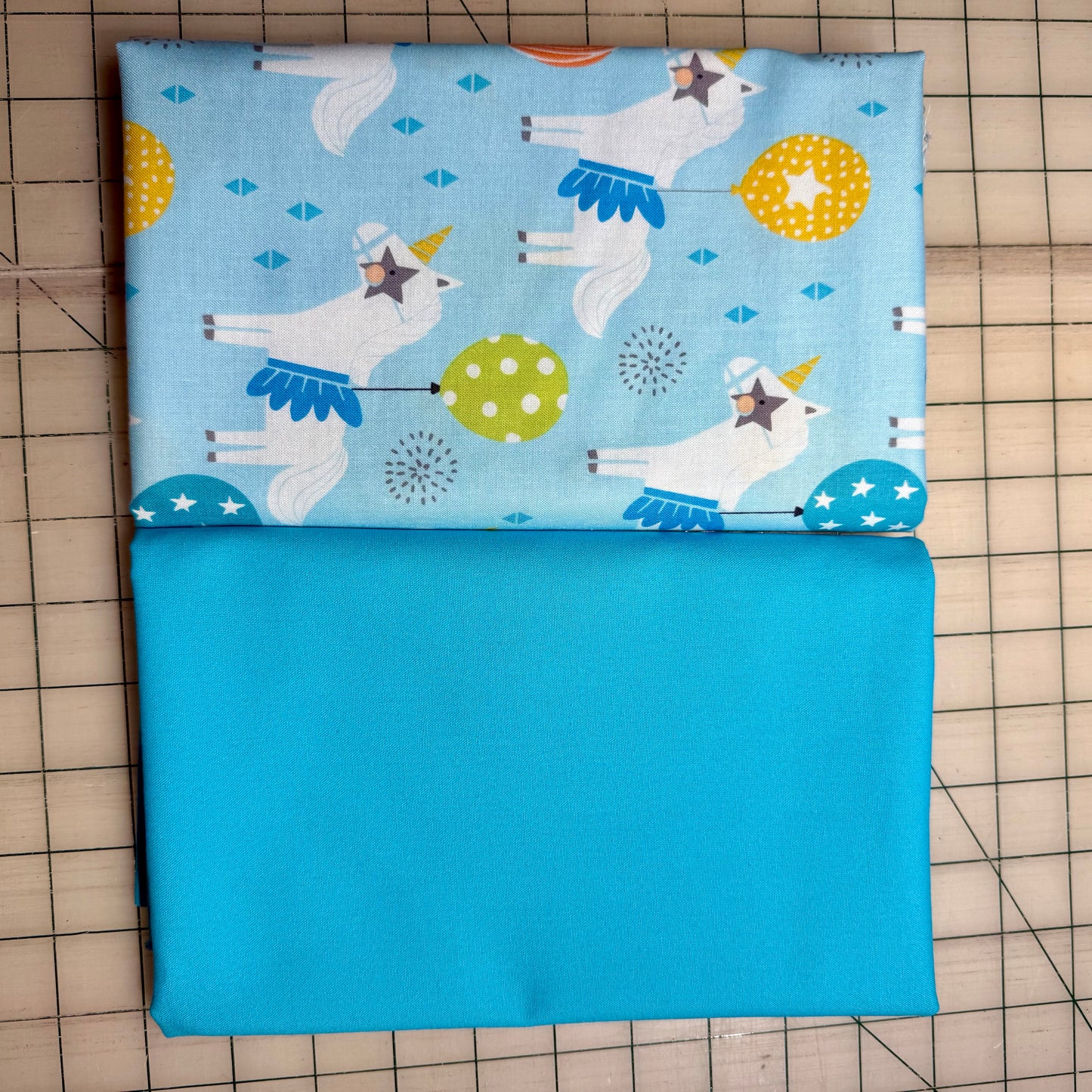 🌻 Unicorn Play with Blue - Dynamic Duo 2 - 1-yard Cuts