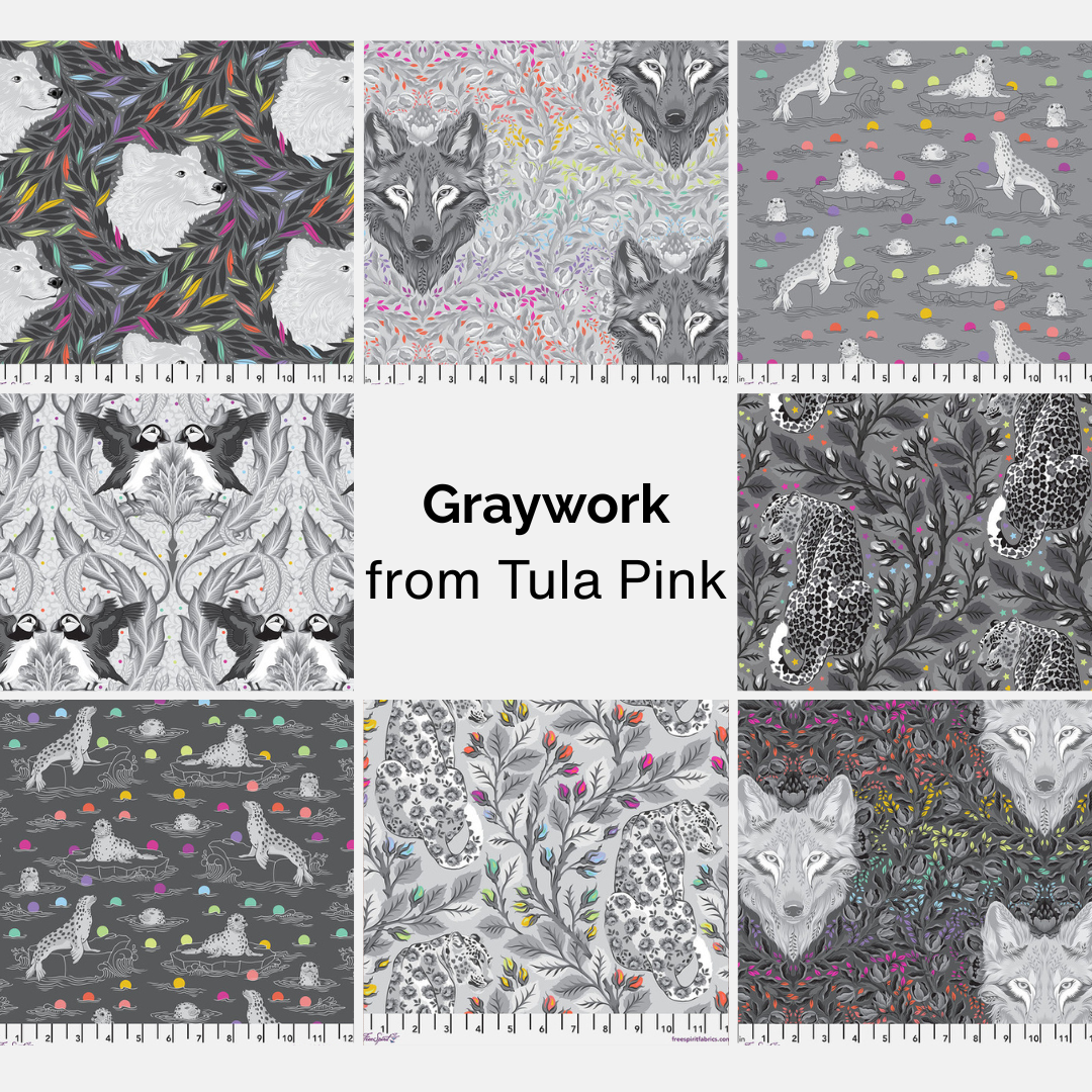 Seal the Deal - Shadow || Graywork - Tula Pink