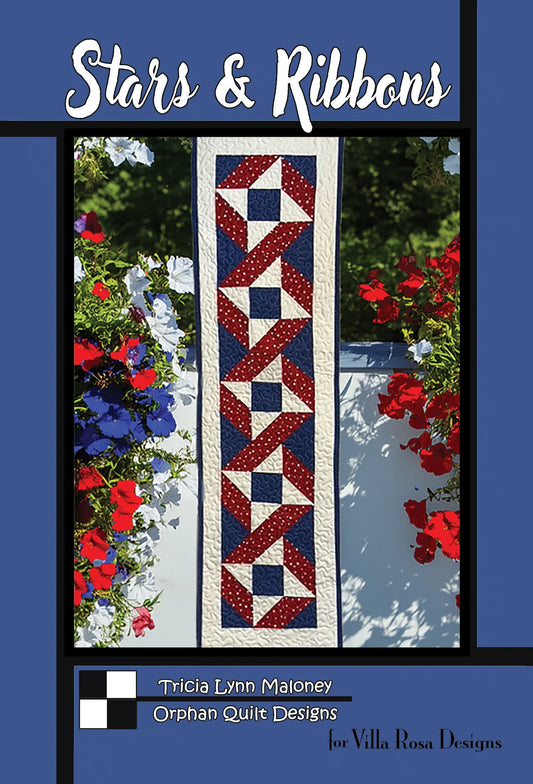 Stars & Ribbons — Digital Quilt Pattern (PDF Download) ✂️