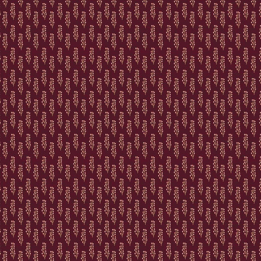 Autumn Friends Garnet Autumn Twigs Fabric