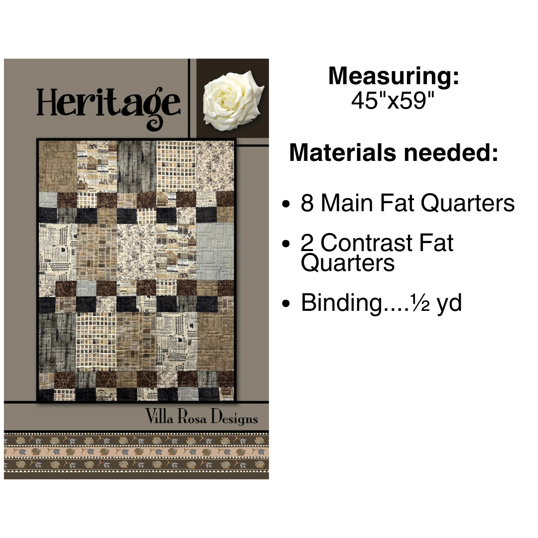 Heritage — Digital Quilt Pattern (PDF Download) ✂️