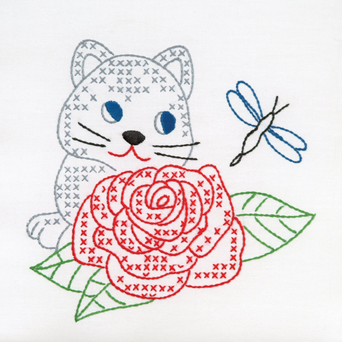 Kitten & Rose 9″ Quilt Blocks Needlework