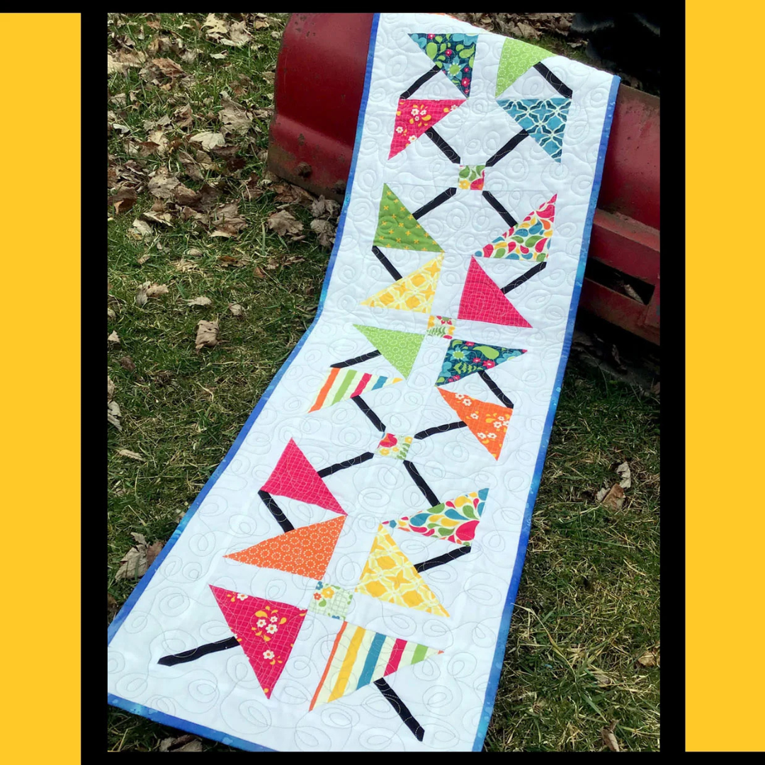 DIGITAL Lil’ Umbrellas Table Topper Pattern - Villa Rosa Designs