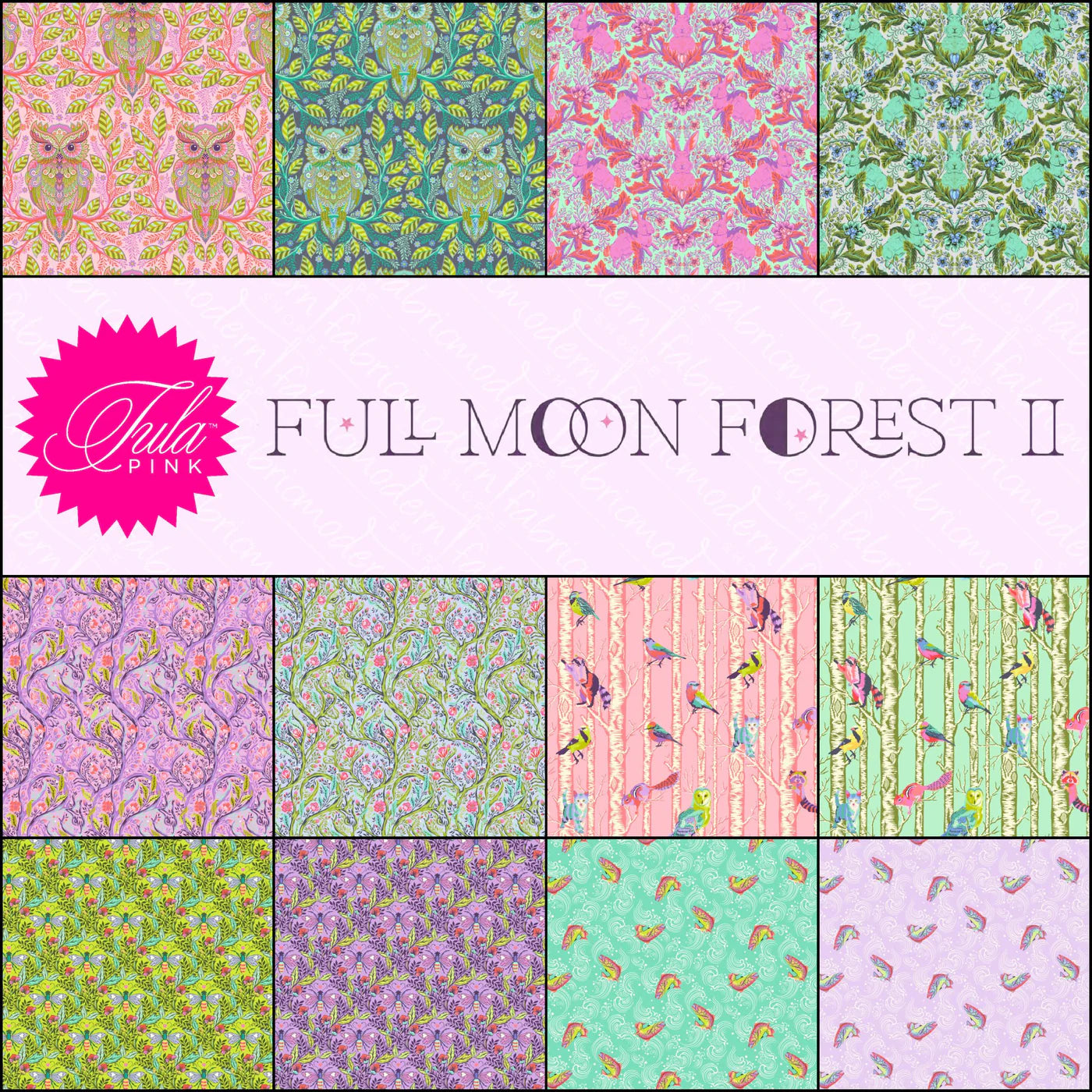 Tula Pink Full Moon Forest II- Hootie Patootie - Moon Forest - Tula Pink