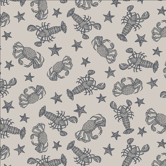 Smooth Seas - Crustacean - RJ2303-SM3 - Sand Fabric