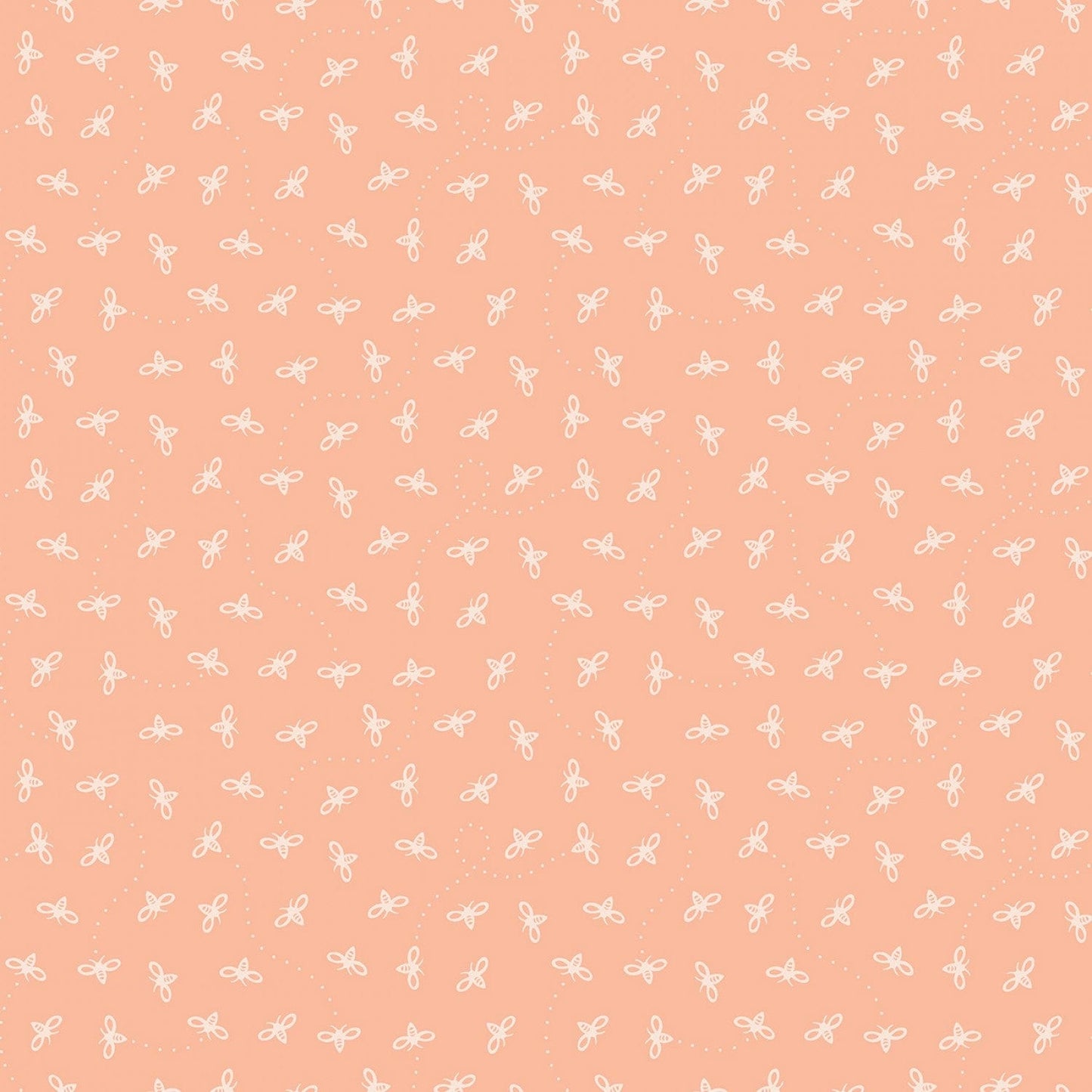 Harmony Bees Apricot - C11096-APRICOT - Riley Blake - Flower Prints