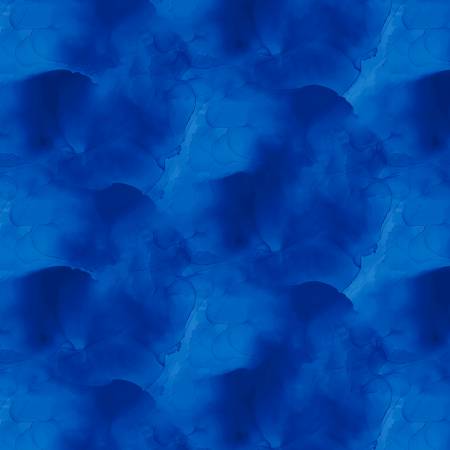 🪡 Electric Blue Watercolor Texture - 13408 - 409 Wilmington Prints - Tonal Fabric