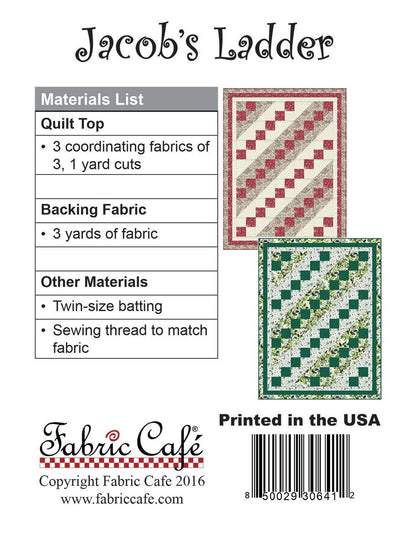 Jacob's Ladder Pattern - 3-yard Quilt - Fabric Cafe