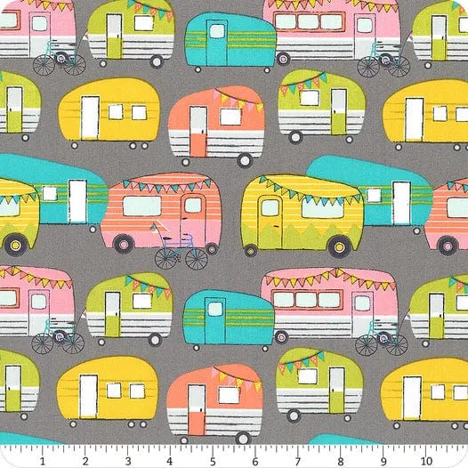 Happy Campers - Grey - Wanderlust - Freespirit