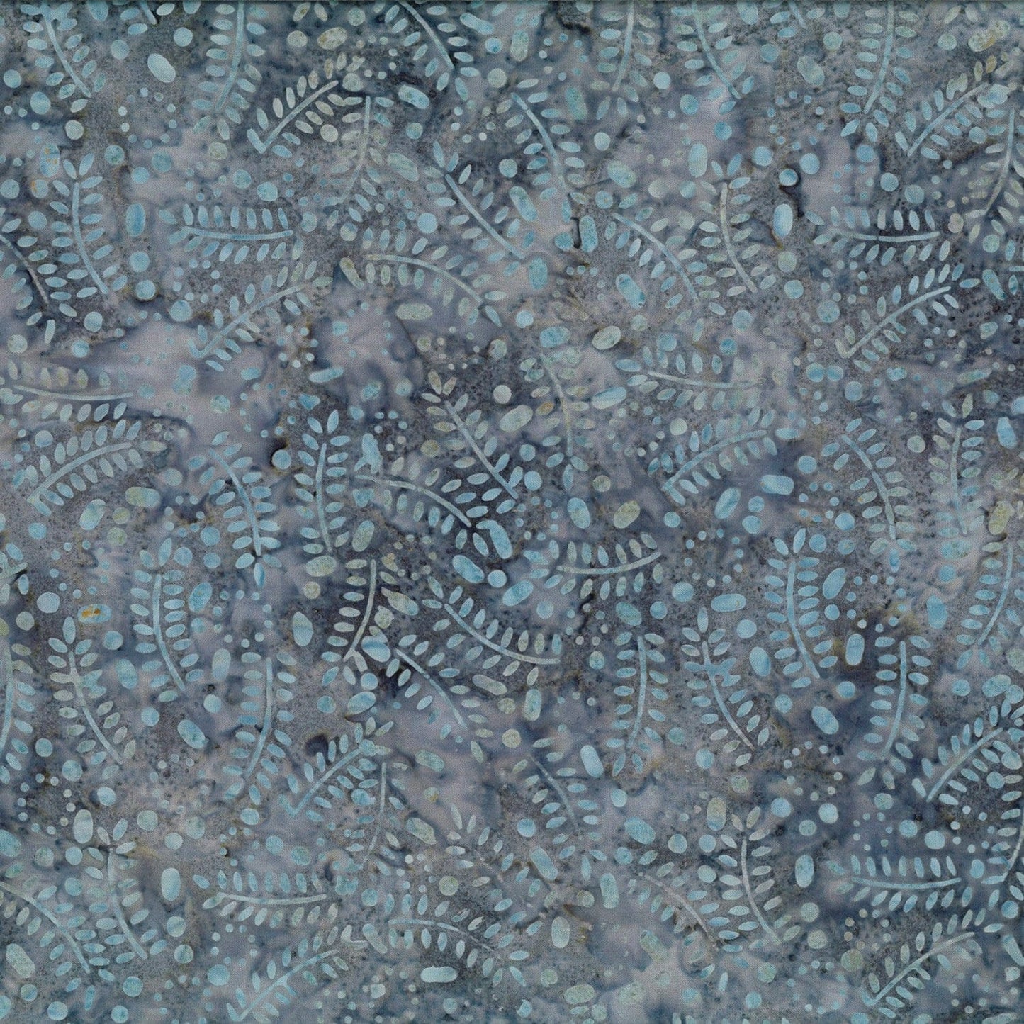 Lakeside - Grey Leaves & Circles - Wilmington Prints Watercolor Fabrics