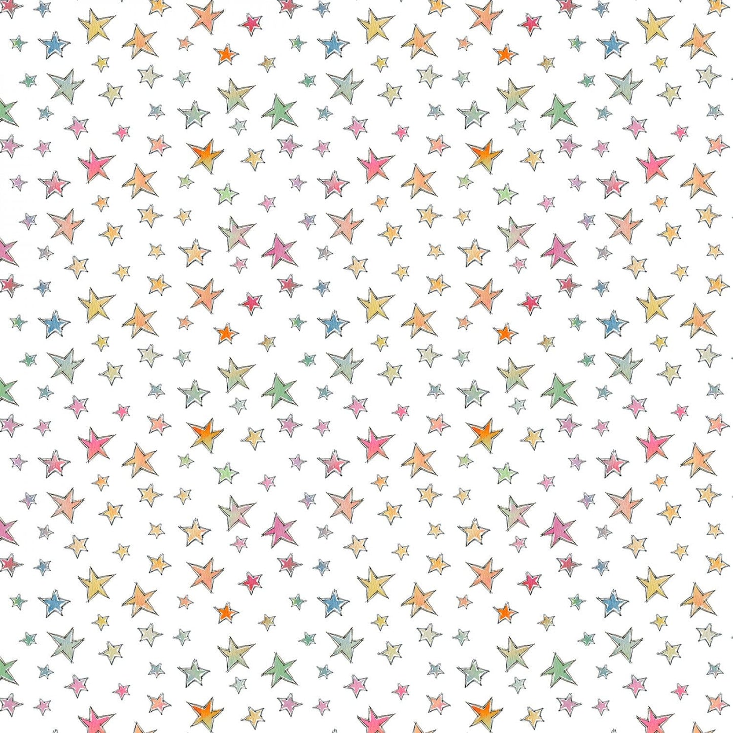 💥 White Stars Allover - 10514-187 - Wilmington Prints - Sweet World Fabric