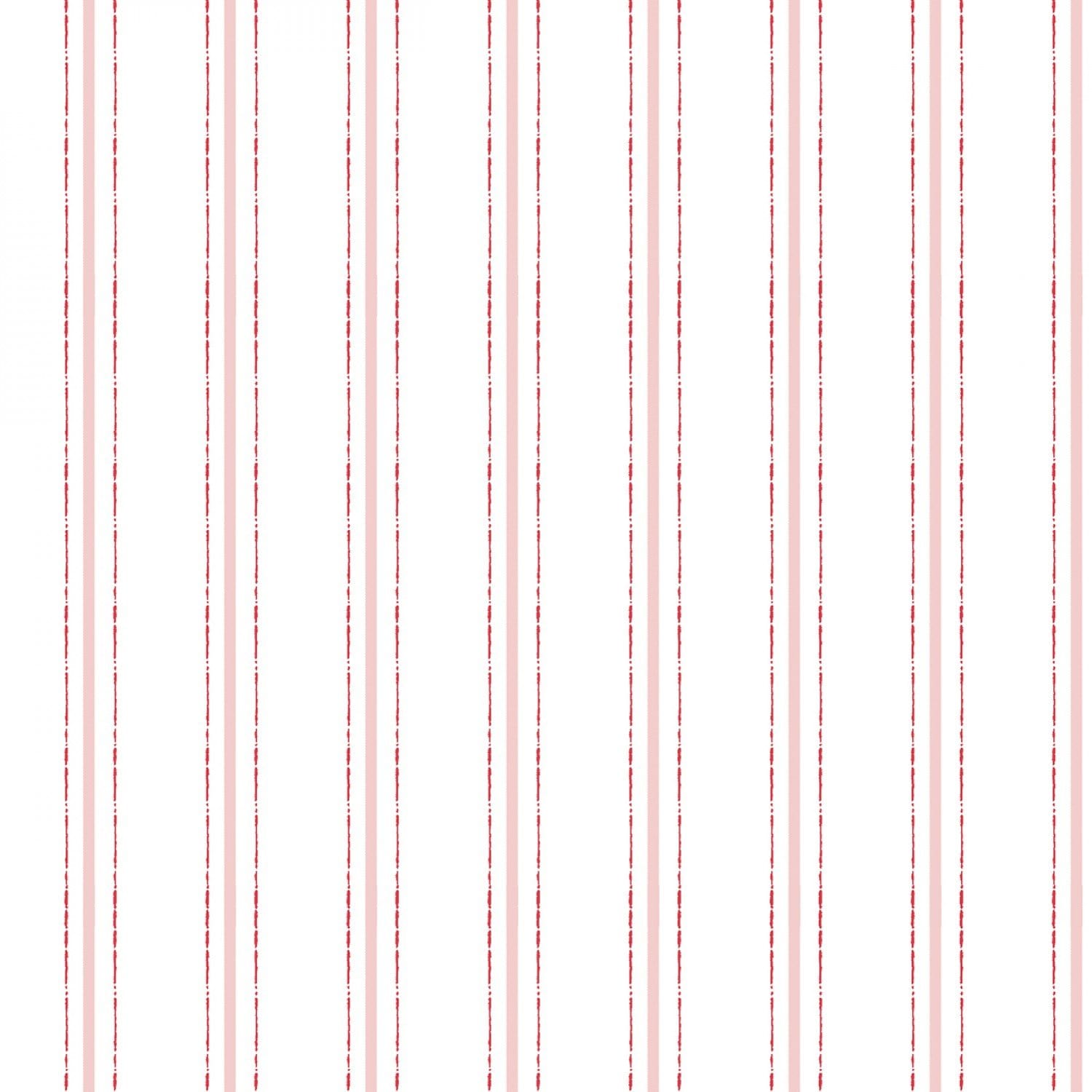 Ladybug Mania - White Stripe- Y3178-1 - Clothworks - Kids Prints - Flower