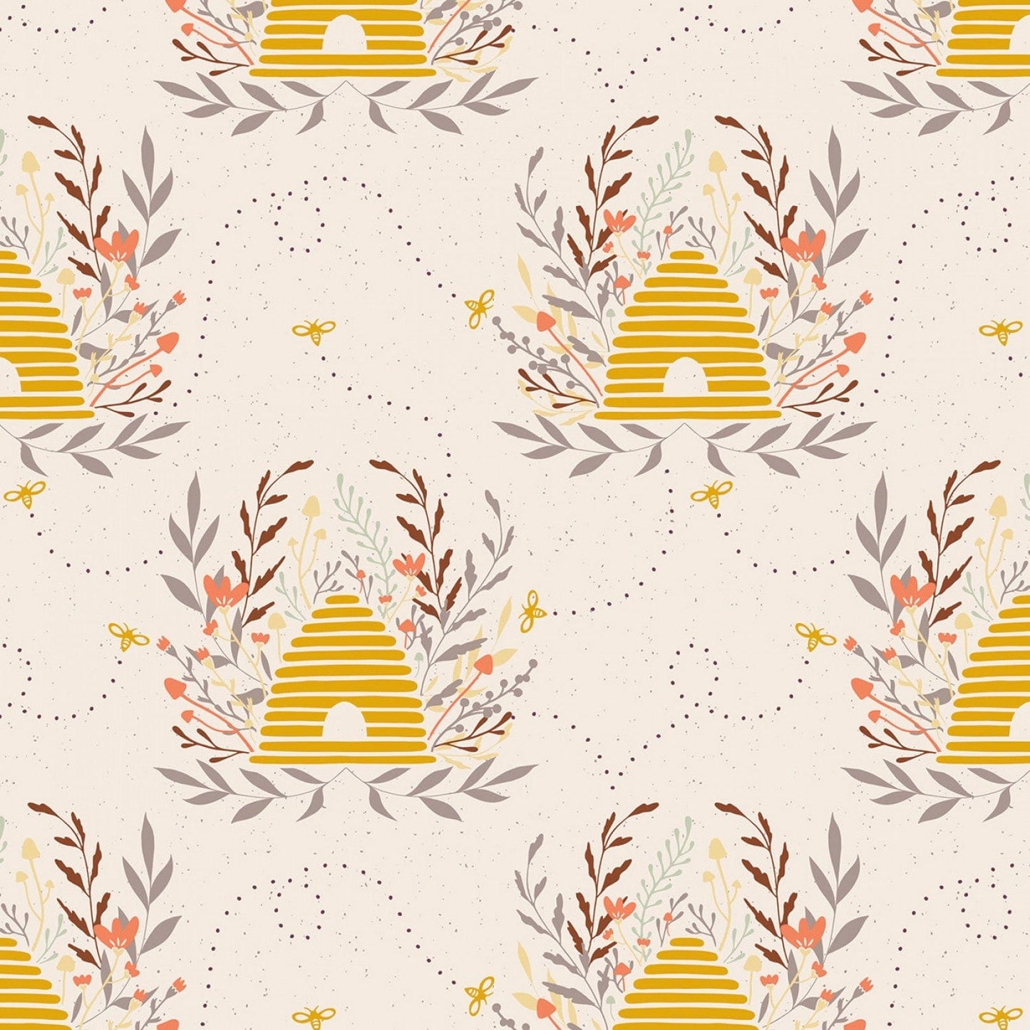 🪡 Harmony Main Cream - C11090R-CREAM - Riley Blake - Flower Prints - Norton House Quilting