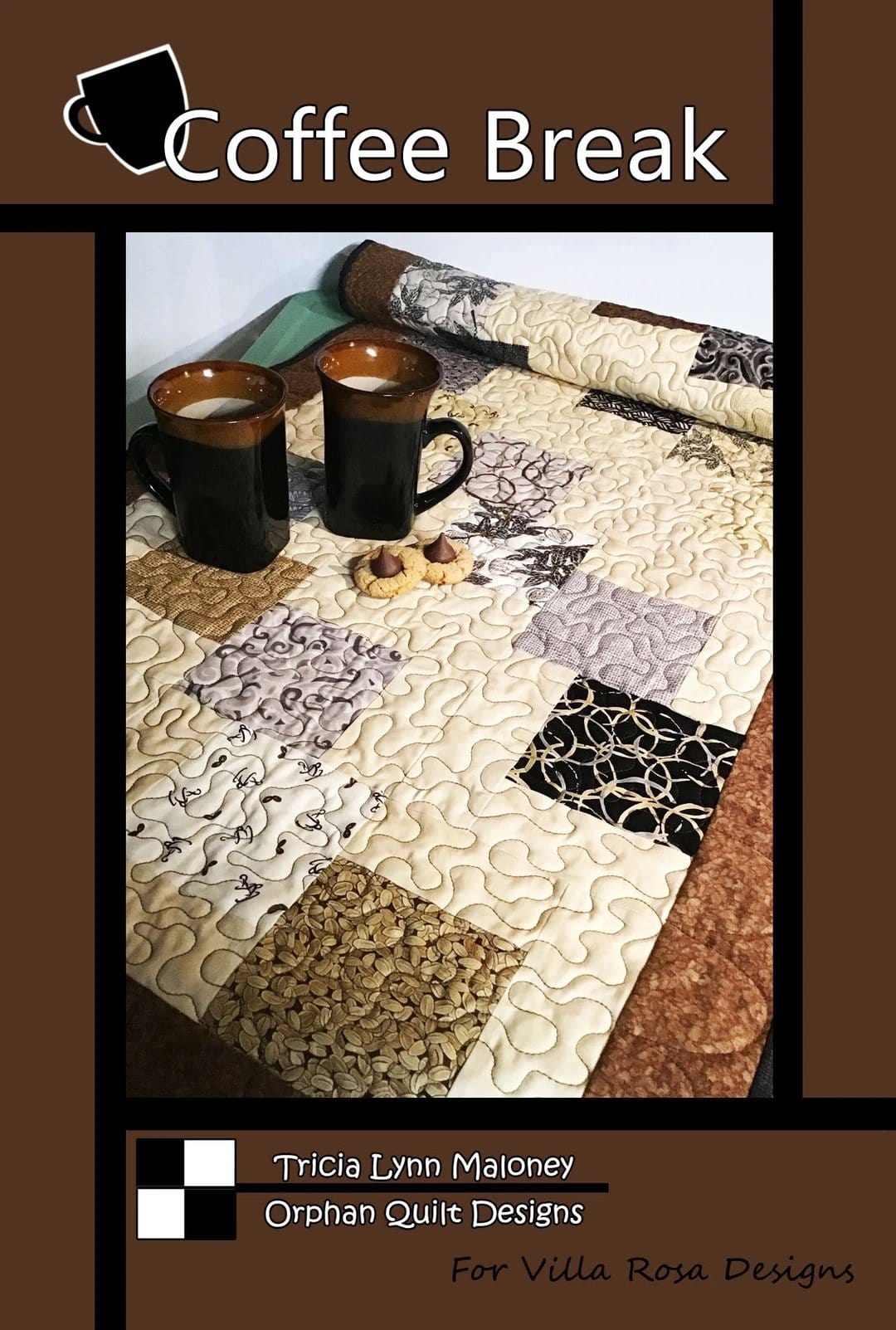 Coffee Break — Digital Table Topper Pattern (PDF Download) ✂️