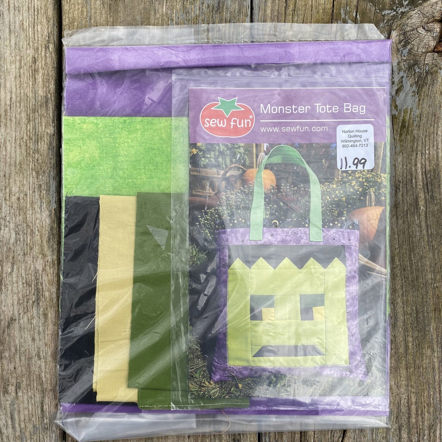 Monster Tote Bag - Kit - Norton House Quilting