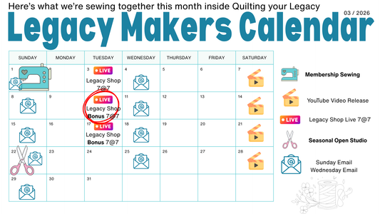 How to Sew With Us Inside Quilting your Legacy
