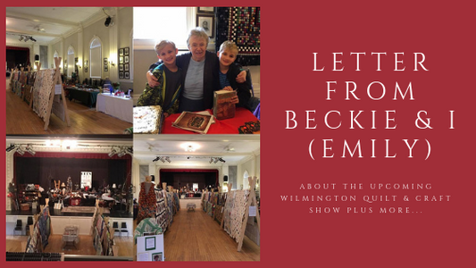 Letter from Beckie and I (Emily) 9/10/2018