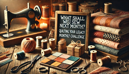 What Shall We Sew Next Month? Quilting Your Legacy Monthly Challenge