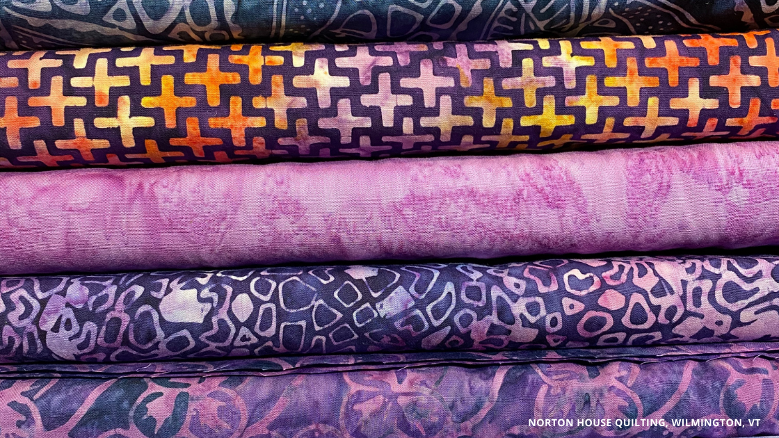 Quilting your Legacy Monthly Challenge is Bali & Batik Fabrics