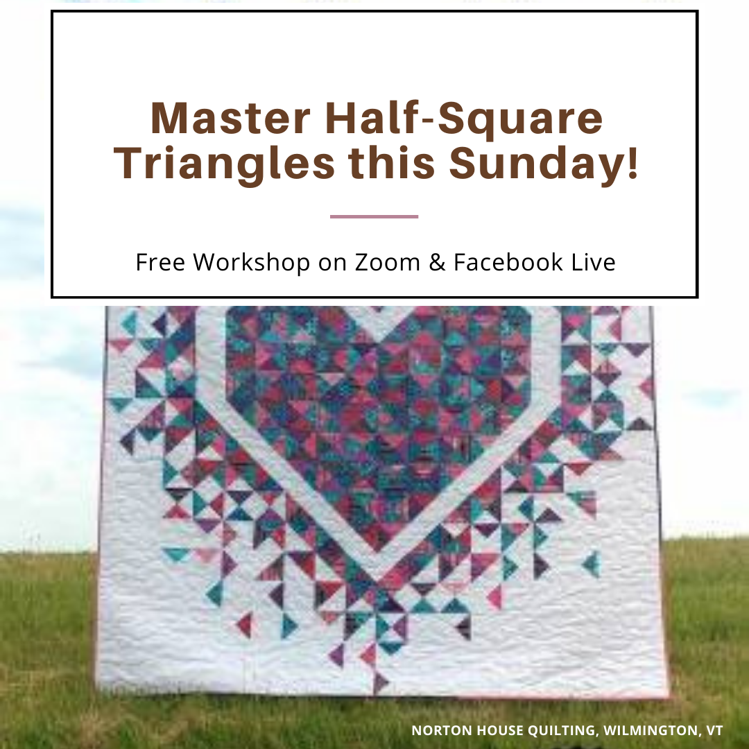 Master Half-Square Triangles this Sunday! (March 14, 2021)