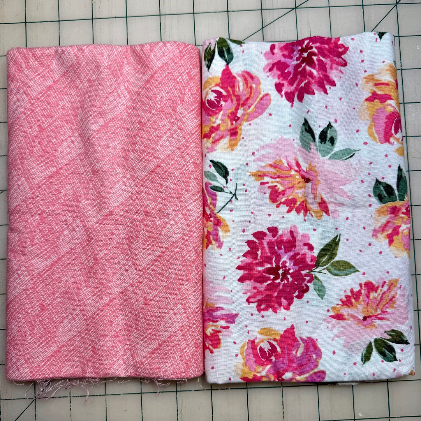 🌻 Pink Flower Party – Dynamic Duo 2 - 1-yard Cuts