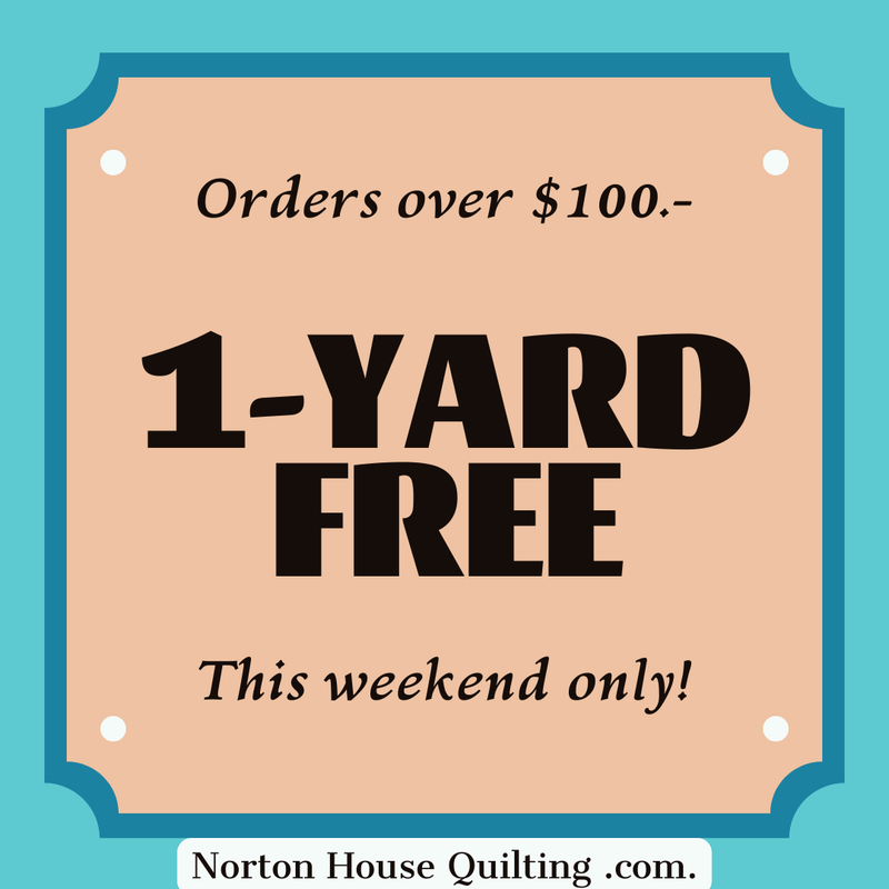 1-Yard Free with Purchase over $100.