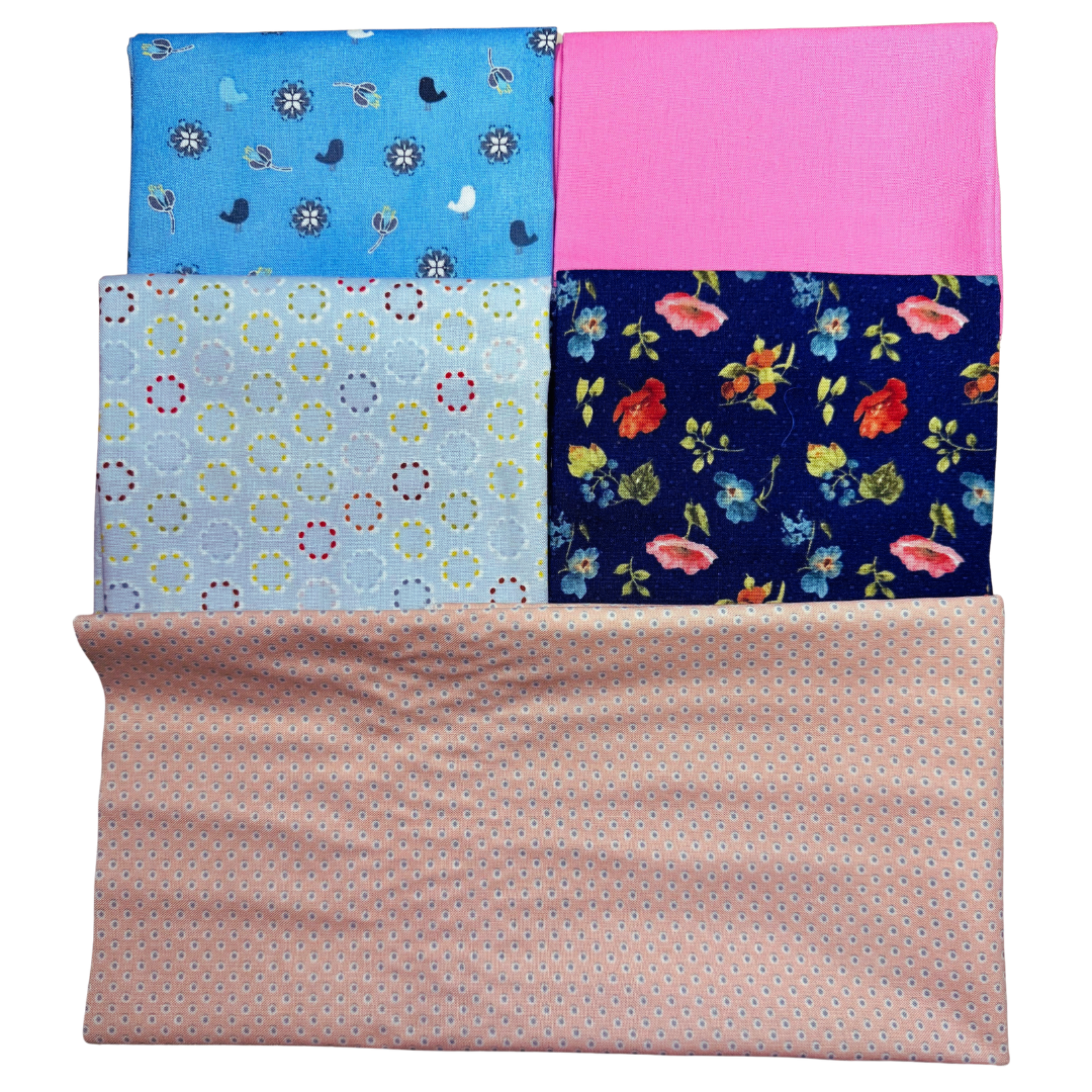In the Garden Cottage Garden – 5 Coordinating Fat Quarters