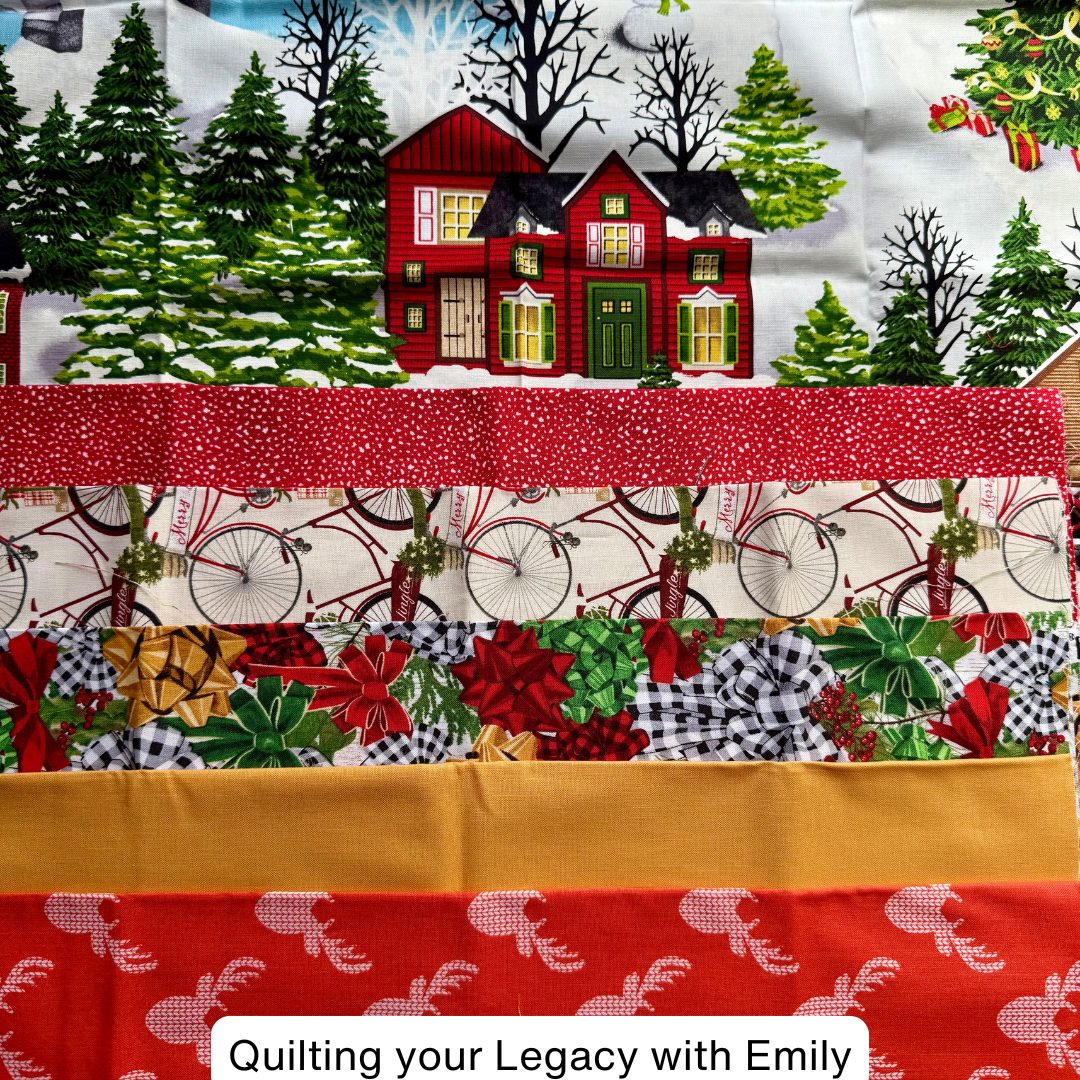 ❄️ Winter Scene – 6 Fat Quarter Bundle