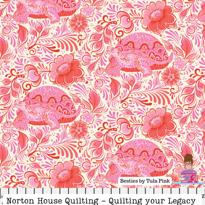 Blossom No Rush Fabric || Besties - Tula Pink - Free Spirit Fabrics