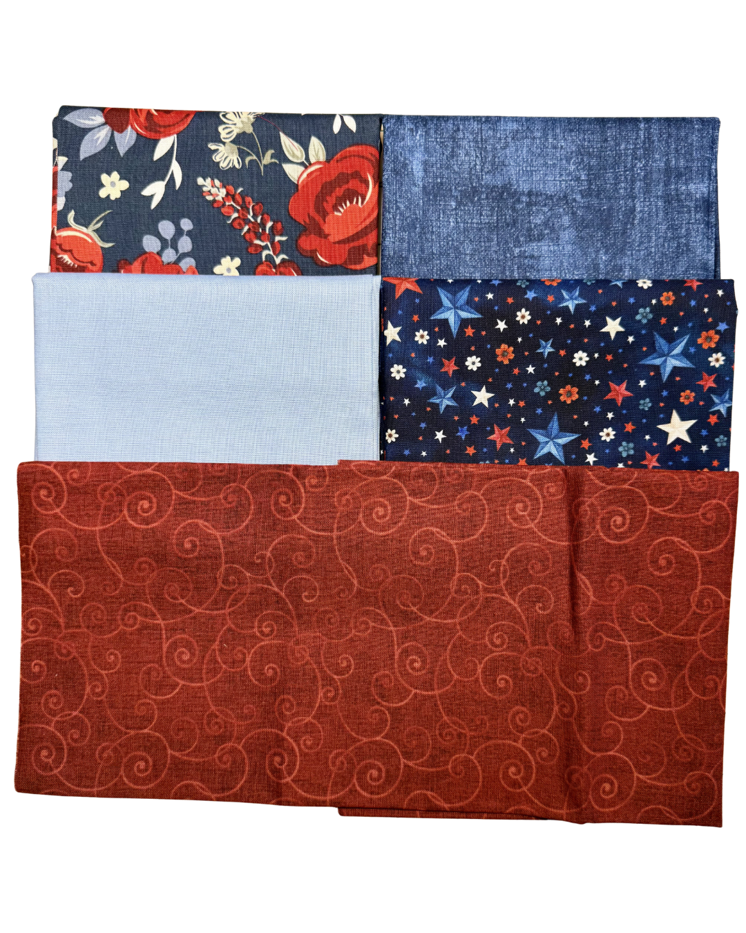 Rose and Stars Bundle - Stars and Stripes Bundle - Just Add Thread - K