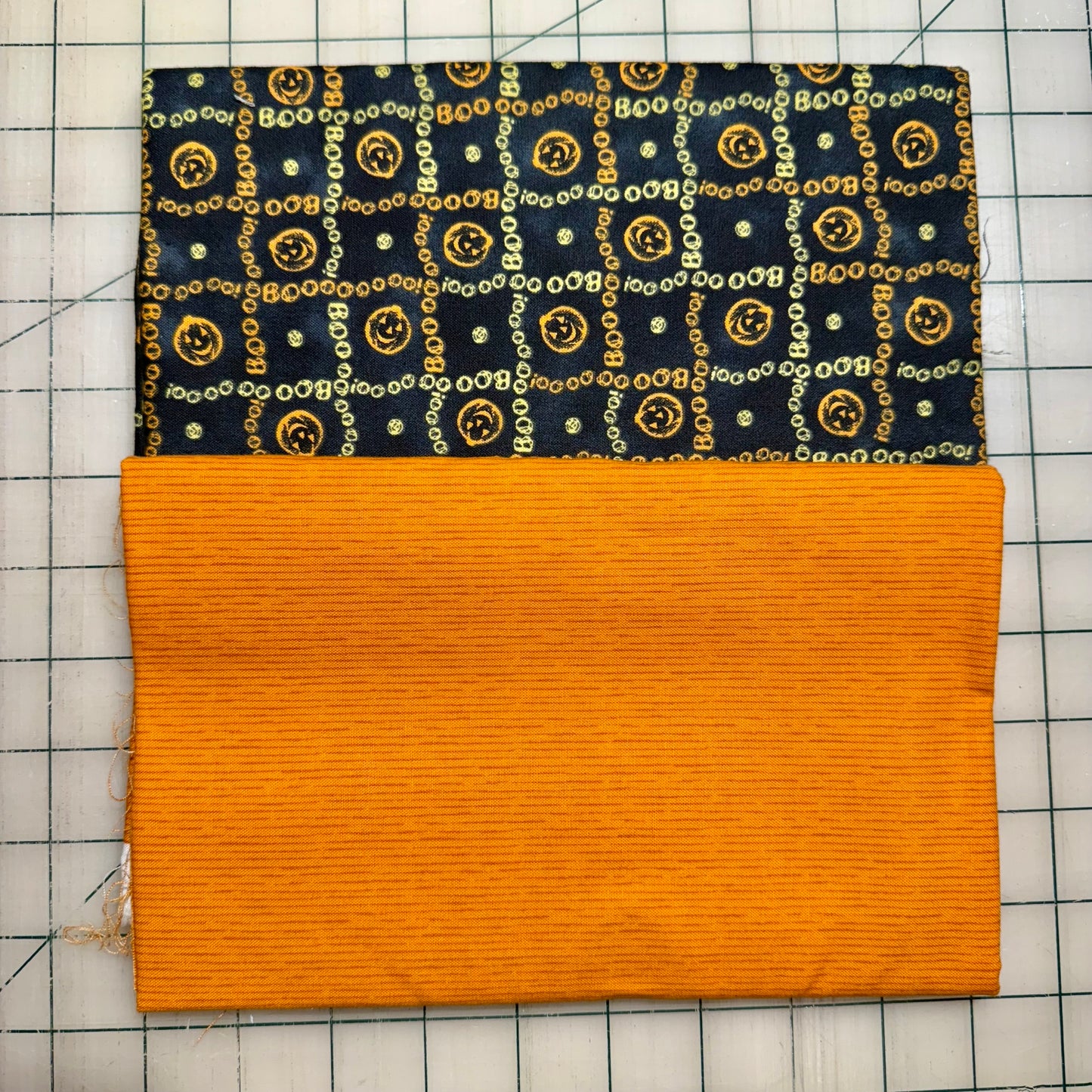 🌻 Orange Pumpkin Black – Dynamic Duo 2 - 1-yard Cuts