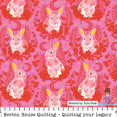 Blossom Hop To It Fabric || Besties - Tula Pink - Free Spirit Fabrics