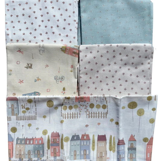 The Town - 5- Fat Quarter Bundle