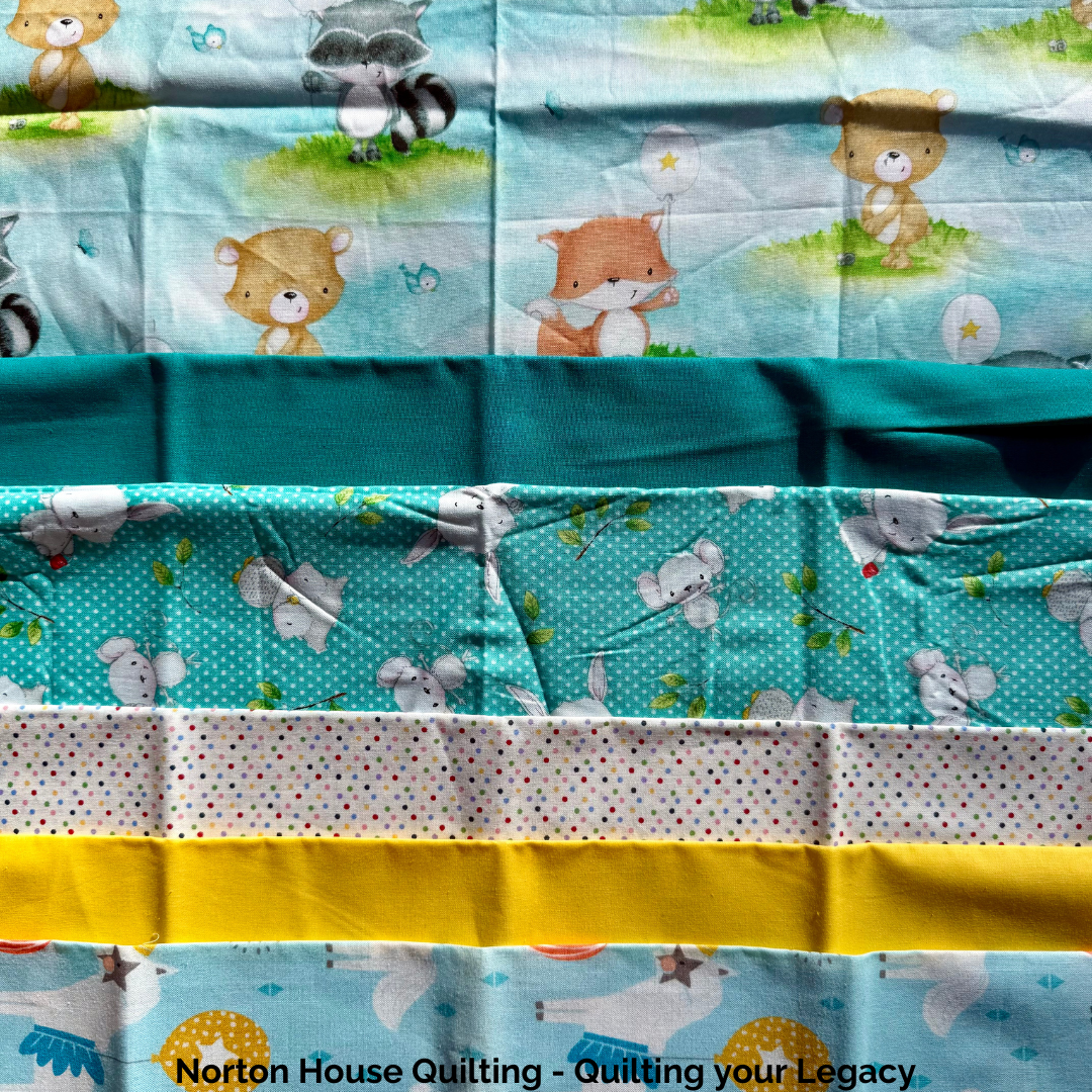 🐾 Critter Crew – 6 Fat Quarter Bundle (Whimsical Animal Prints)