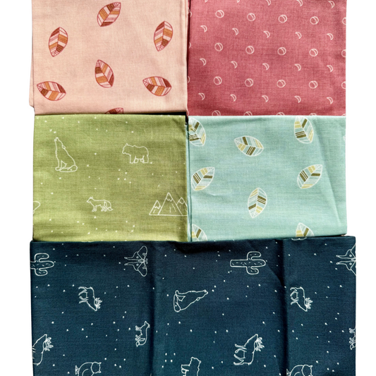 Leaf with Animal - 5- Fat Quarter Bundle